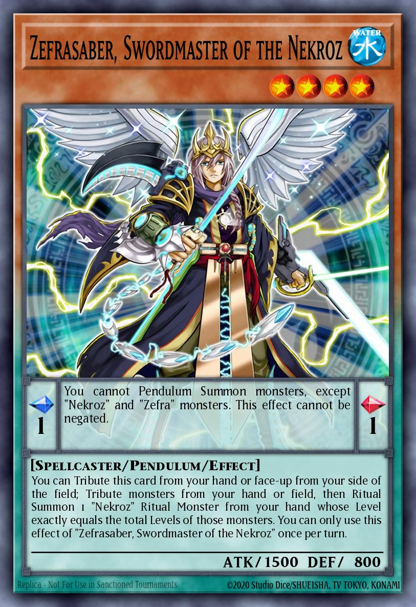 Zefrasaber, Swordmaster of the Nekroz card image