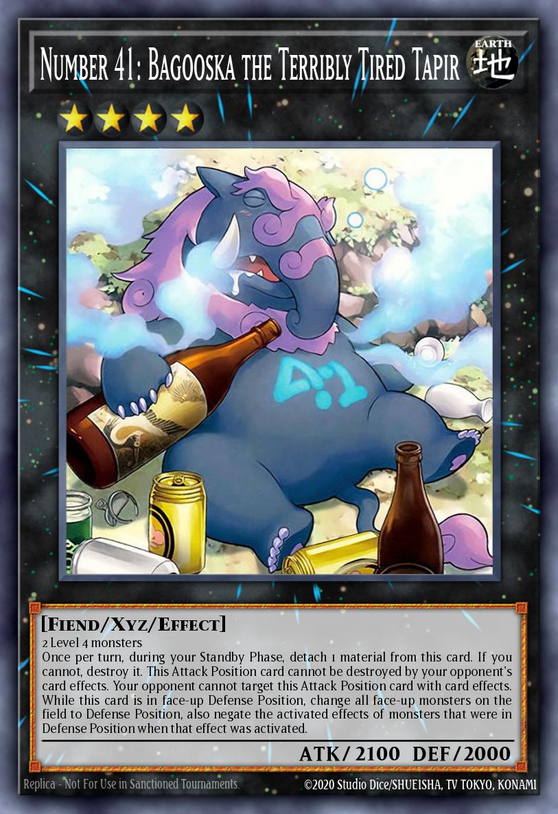Number 41: Bagooska the Terribly Tired Tapir card image
