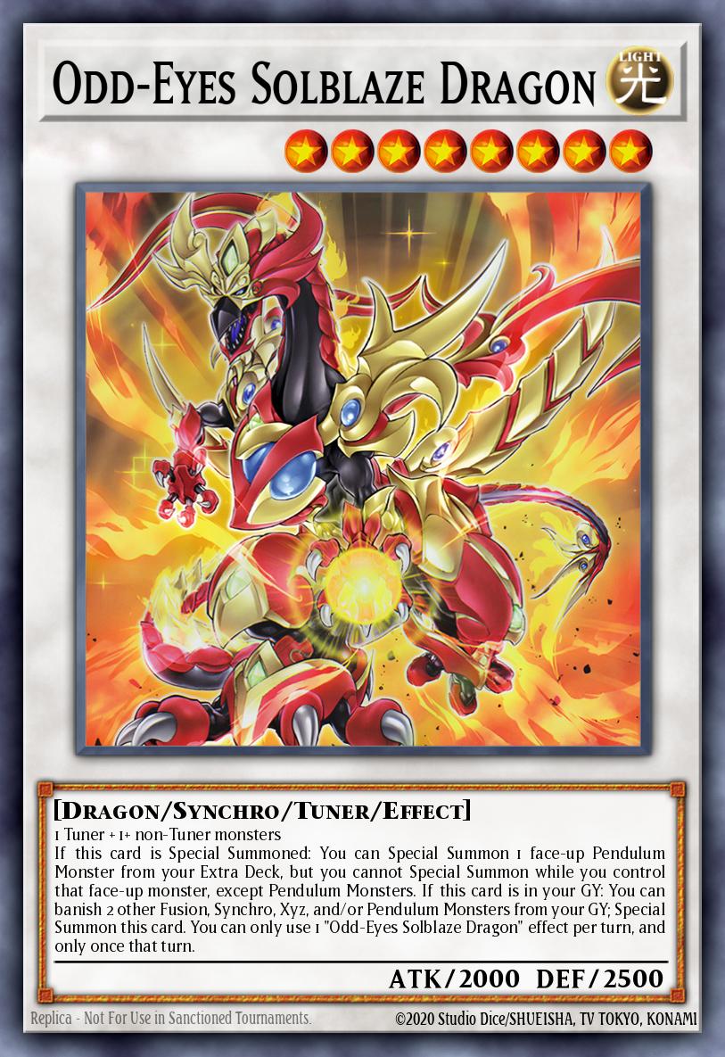 Odd-Eyes Solblaze Dragon card image