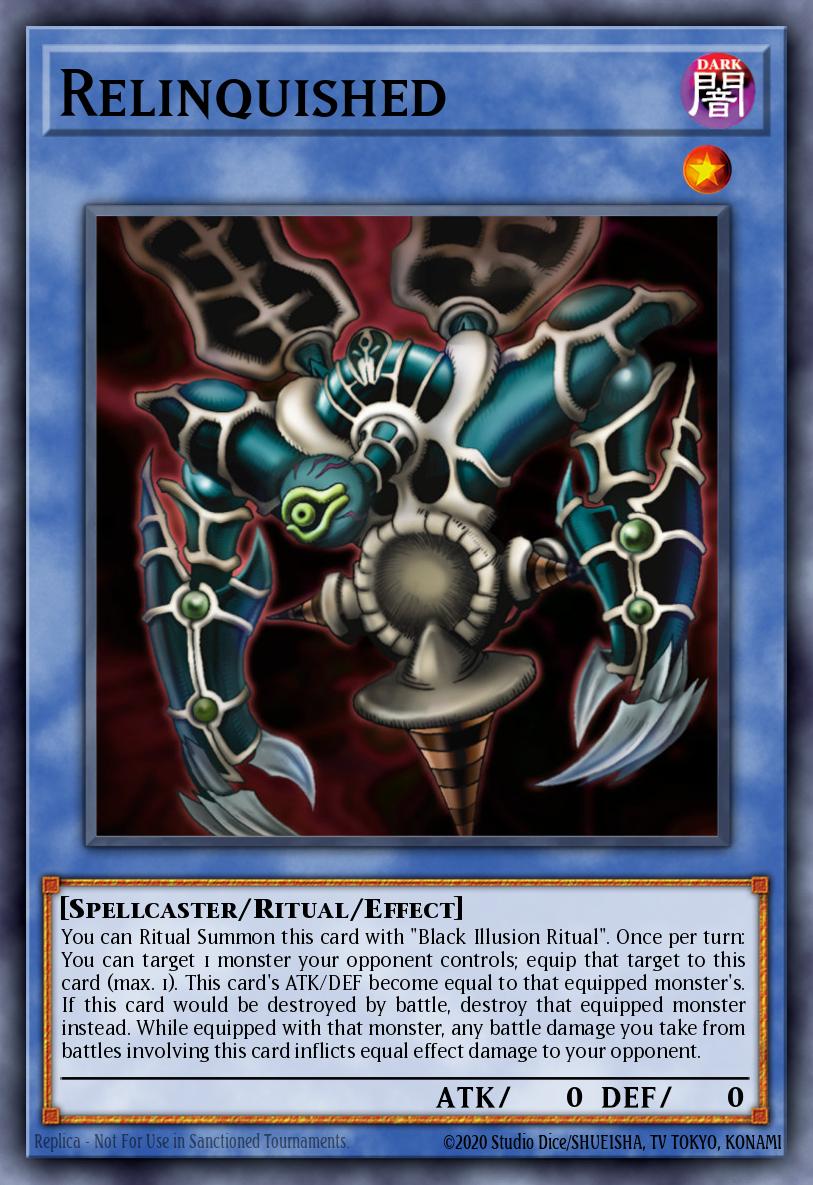 Relinquished card image