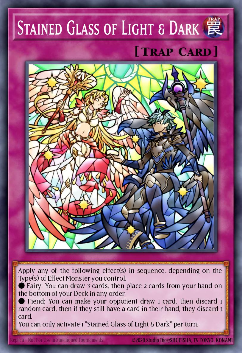 Stained Glass of Light & Dark card image