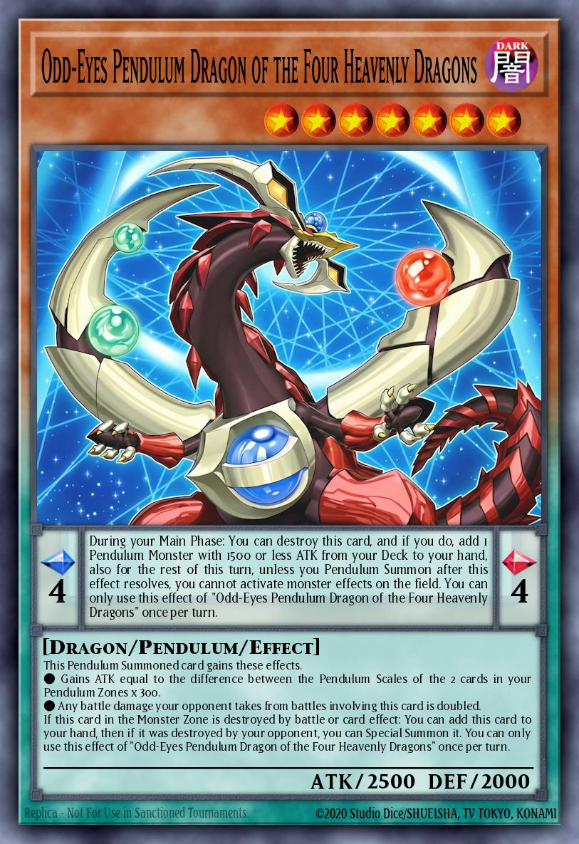 Odd-Eyes Pendulum Dragon of the Four Heavenly Dragons card image