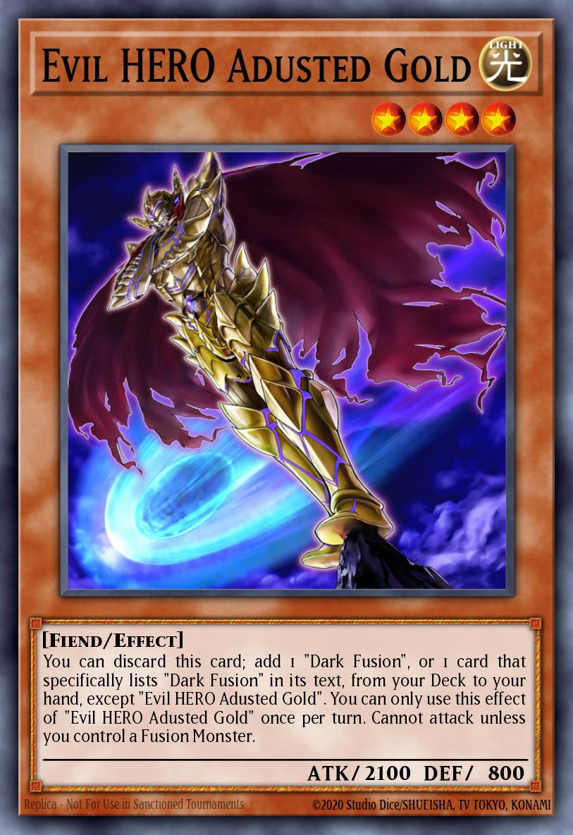 Evil HERO Adusted Gold card image