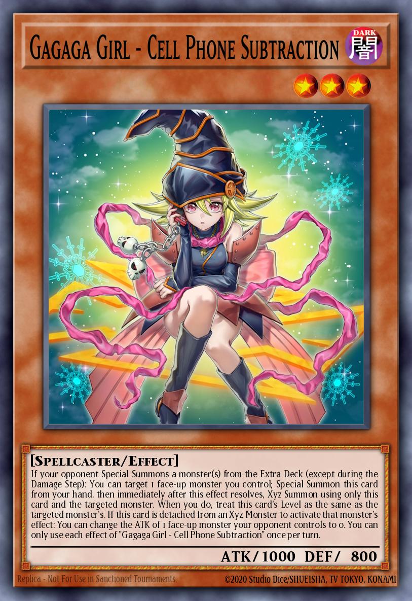 Gagaga Girl - Cell Phone Subtraction card image