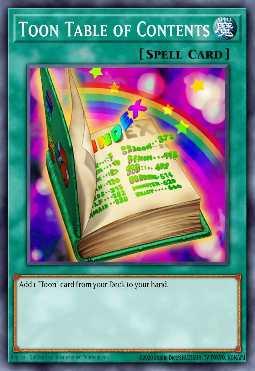 Toon Table of Contents card image