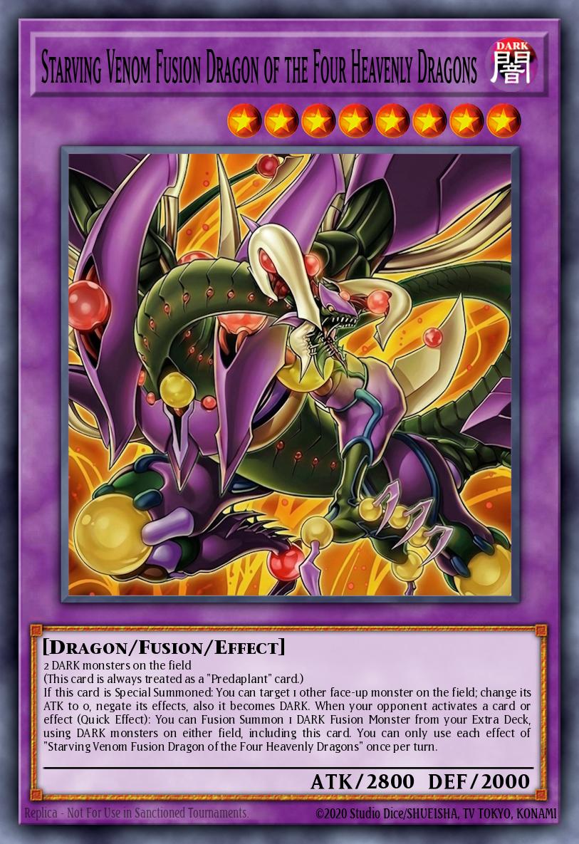 Starving Venom Fusion Dragon, Four Heavenly Dragons card image
