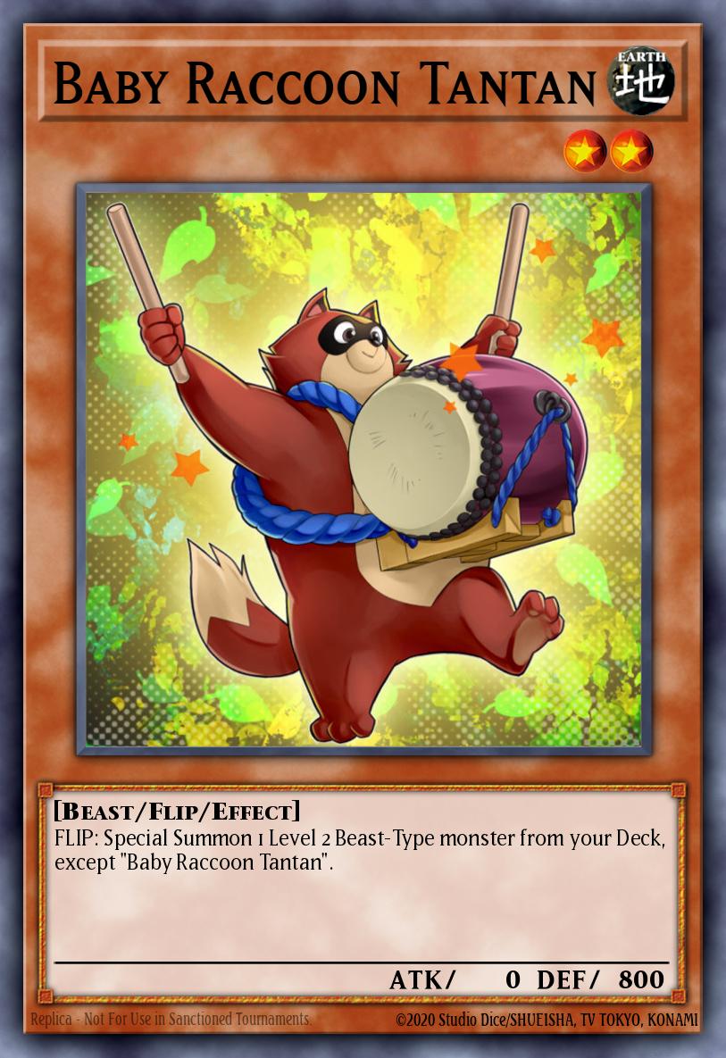 Baby Raccoon Tantan card image