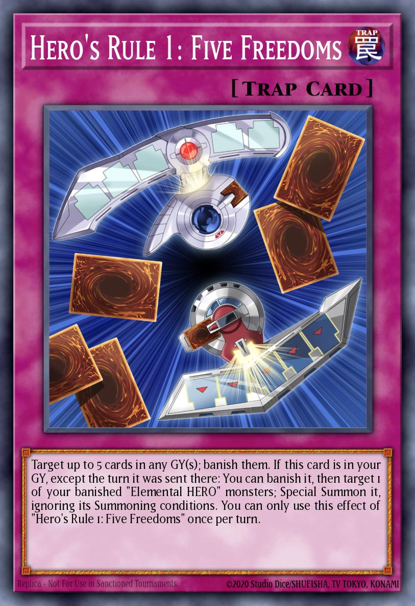 Hero's Rule 1: Five Freedoms card image