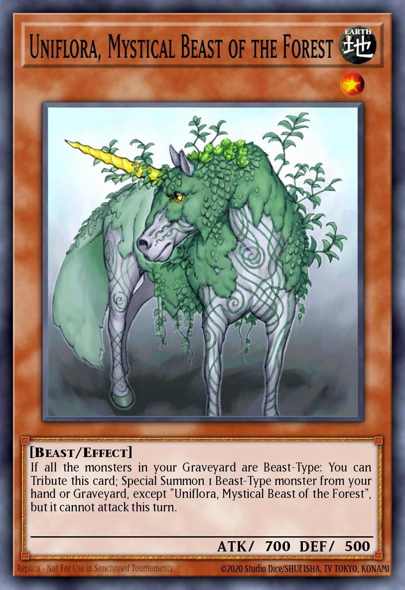 Uniflora, Mystical Beast of the Forest card image