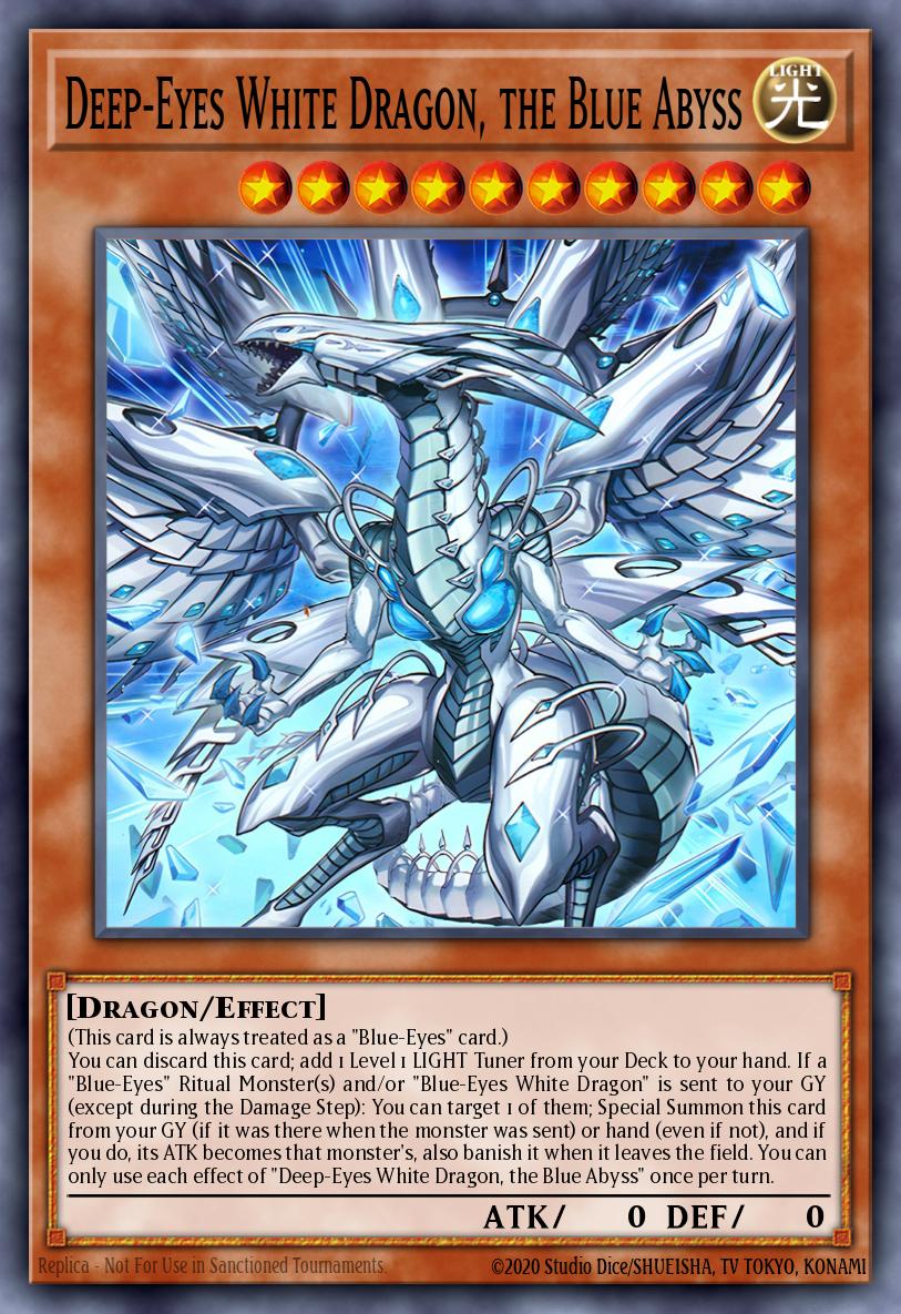 Deep-Eyes White Dragon, the Blue Abyss card image