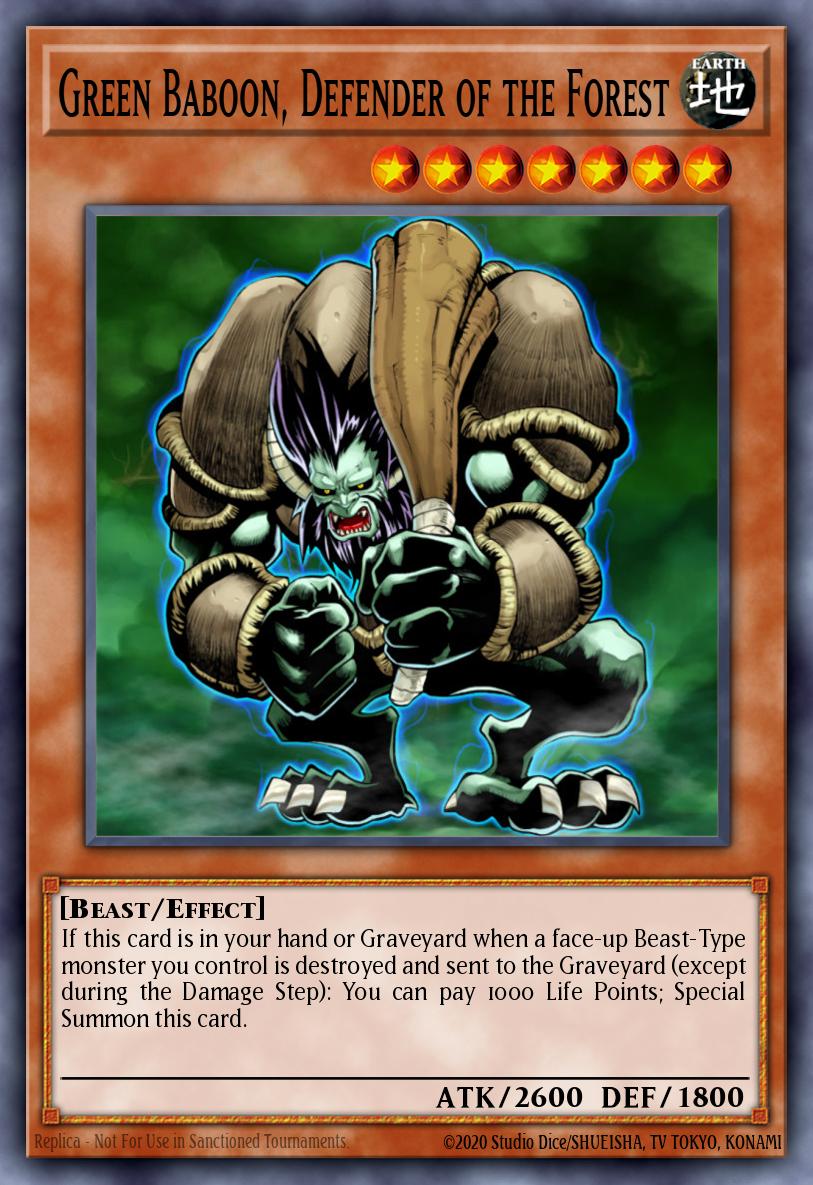 Green Baboon, Defender of the Forest card image