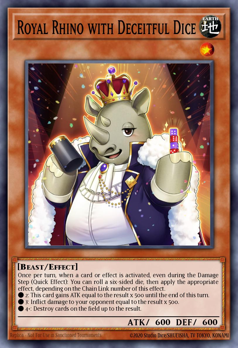 Royal Rhino with Deceitful Dice card image