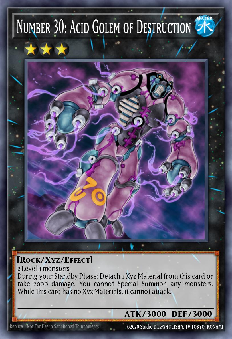 Number 30: Acid Golem of Destruction card image