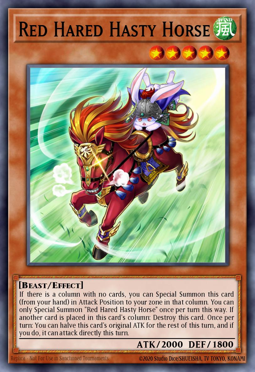 Red Hared Hasty Horse card image