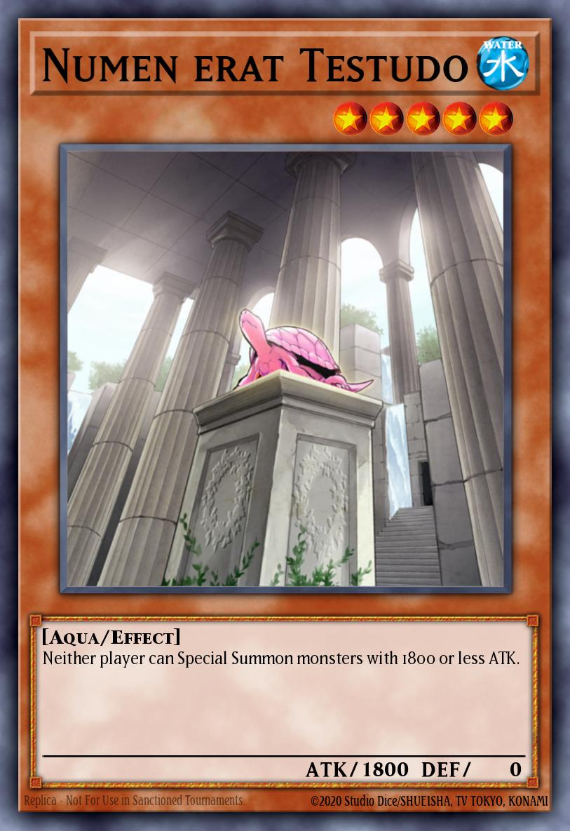 Numen erat Testudo card image