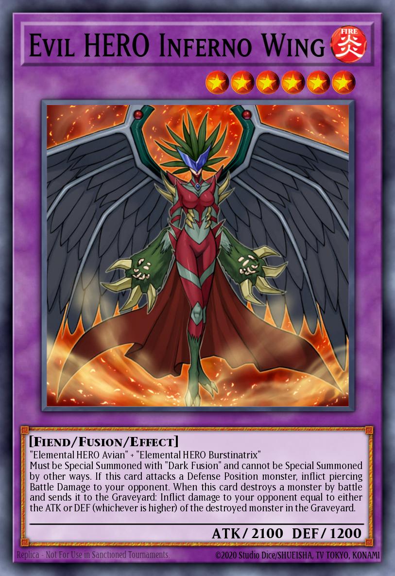 Evil HERO Inferno Wing card image