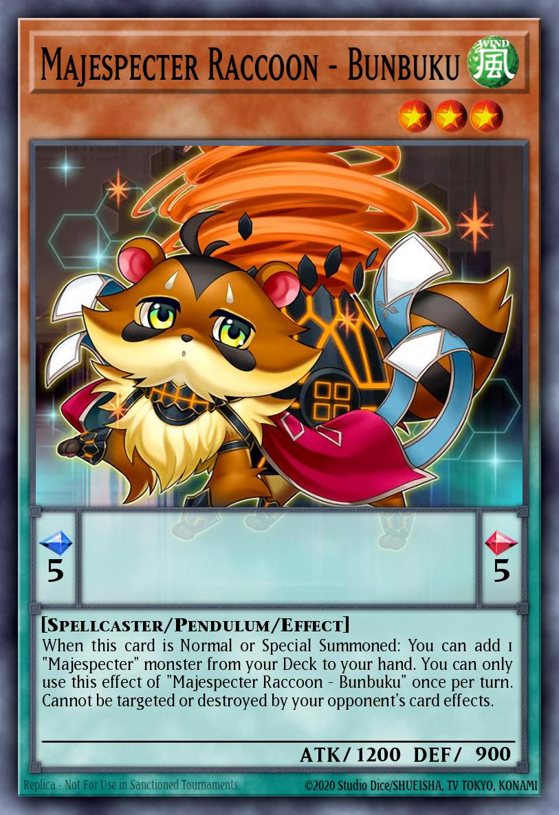 Majespecter Raccoon - Bunbuku card image