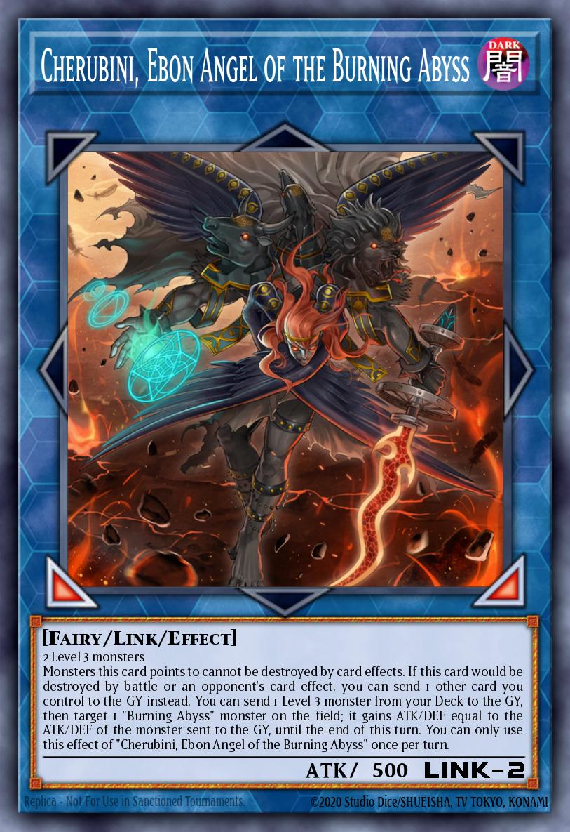 Cherubini, Ebon Angel of the Burning Abyss card image