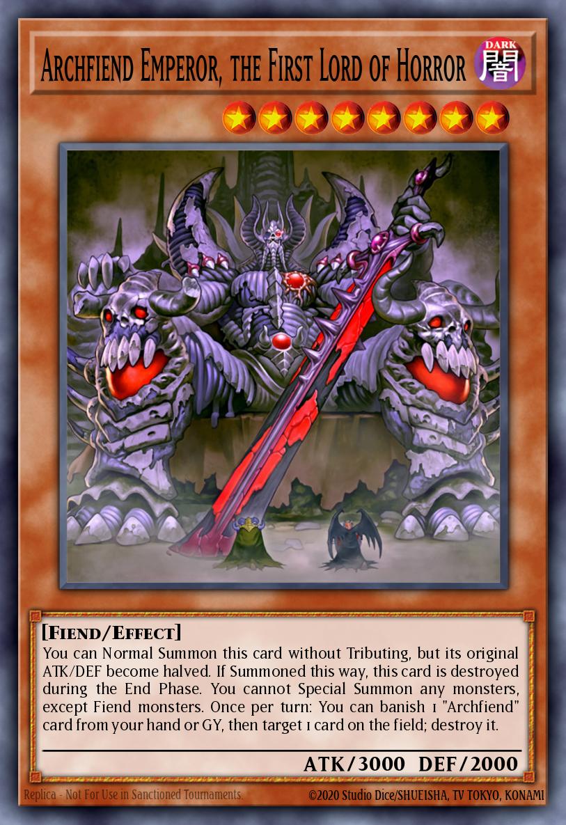 Archfiend Emperor, the First Lord of Horror card image