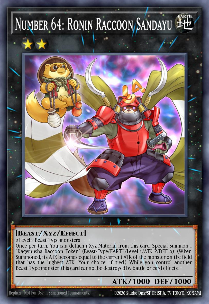 Number 64: Ronin Raccoon Sandayu card image