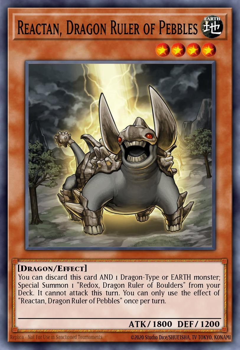Reactan, Dragon Ruler of Pebbles card image