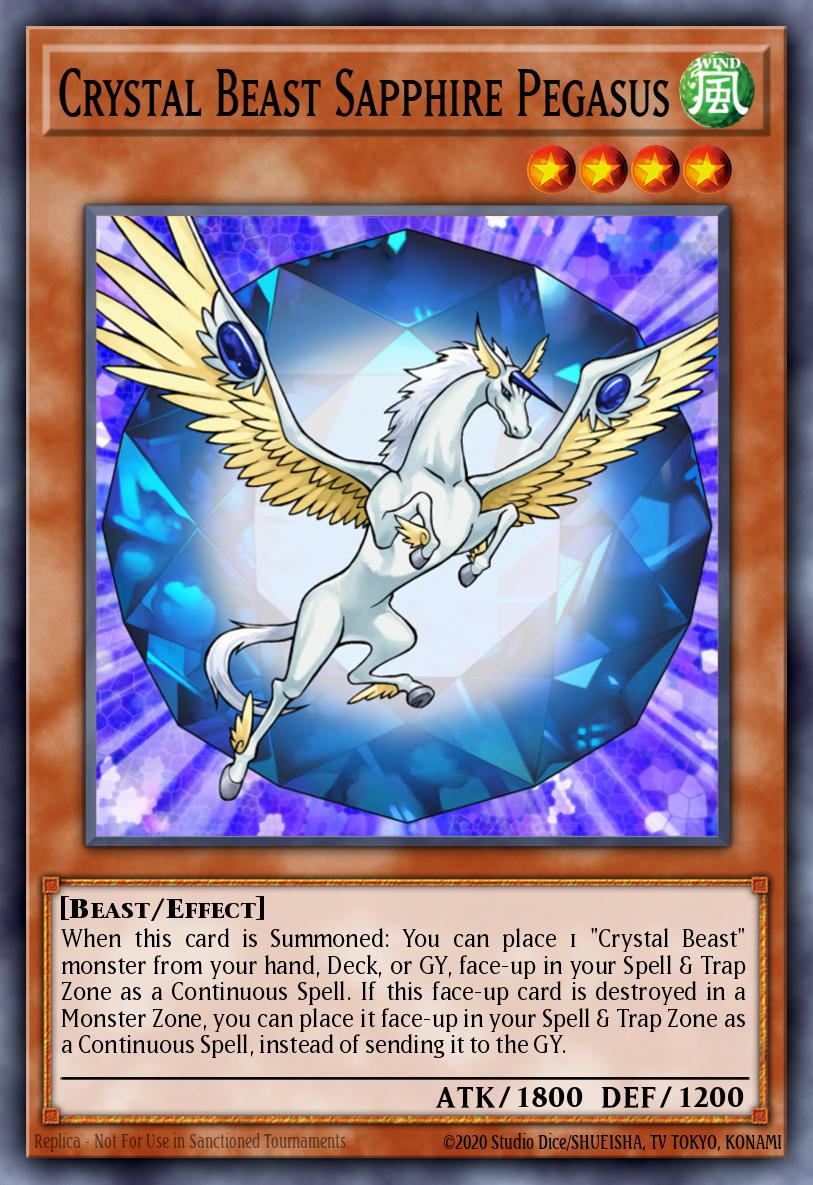 Crystal Beast Sapphire Pegasus card image