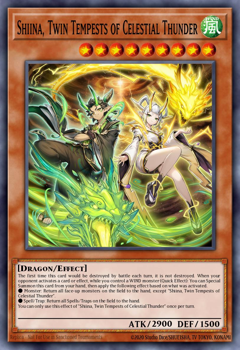 Shiina, Twin Tempests of Celestial Thunder card image
