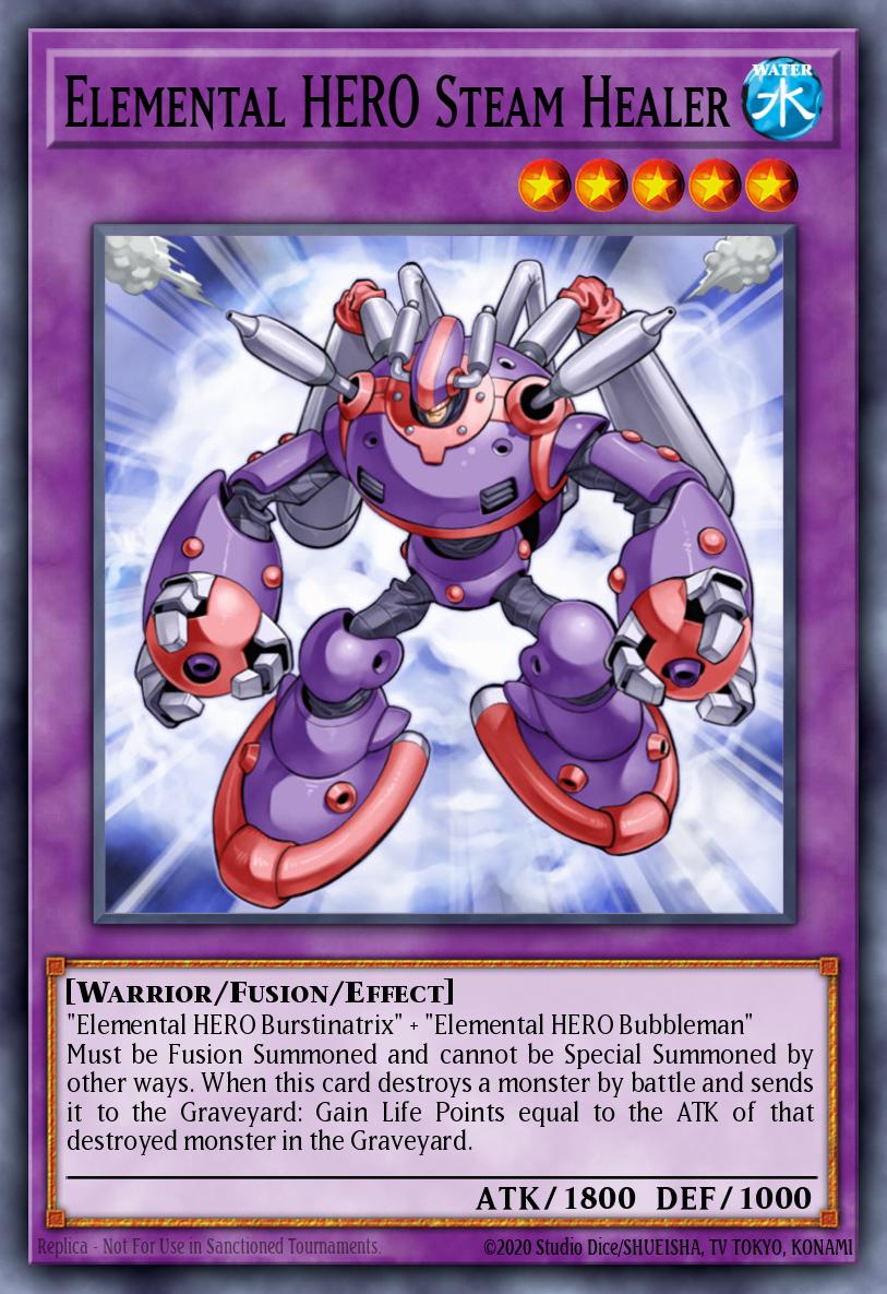 Elemental HERO Steam Healer card image