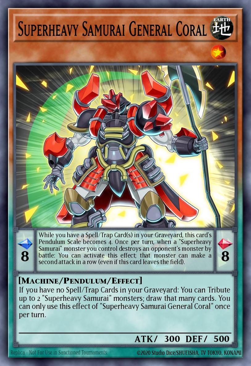 Superheavy Samurai General Coral card image
