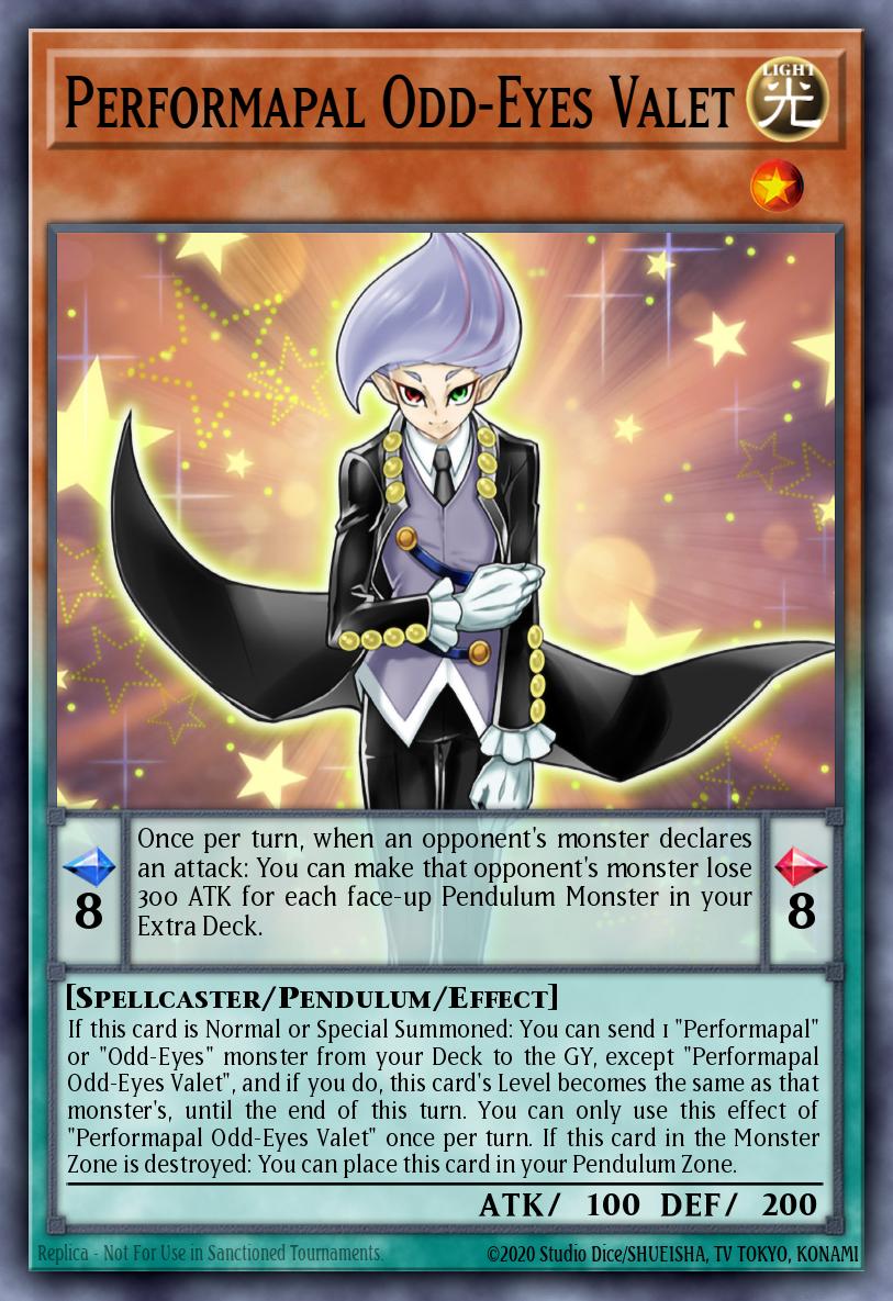 Performapal Odd-Eyes Valet card image