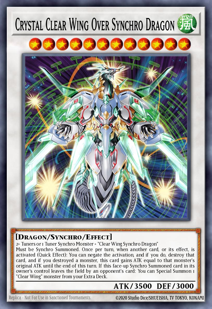 Crystal Clear Wing Over Synchro Dragon card image