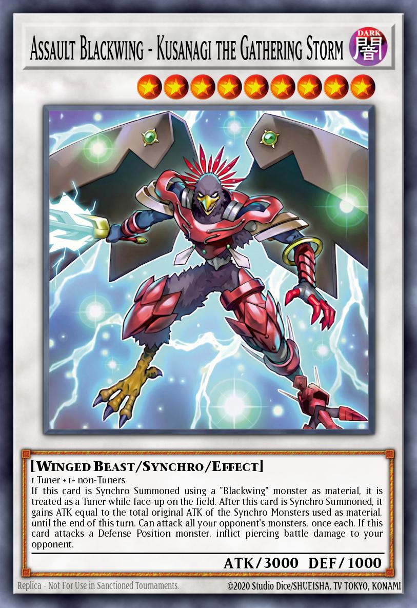 Assault Blackwing - Kusanagi the Gathering Storm card image