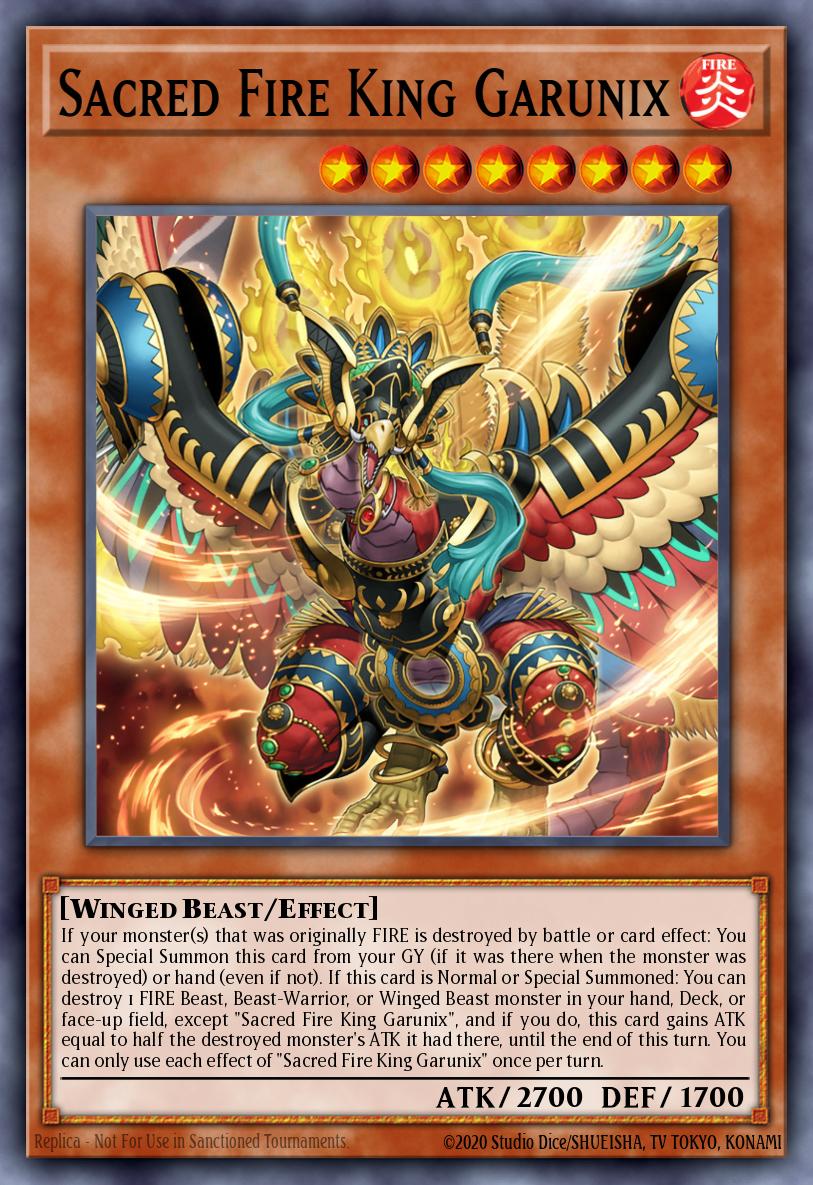 Sacred Fire King Garunix card image