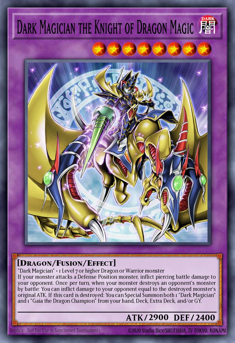 Dark Magician the Knight of Dragon Magic card image
