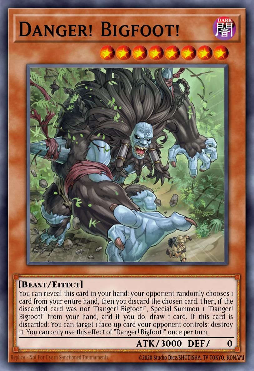 Danger! Bigfoot! card image