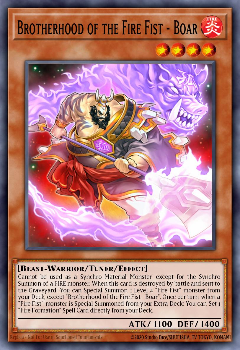 Brotherhood of the Fire Fist - Boar card image