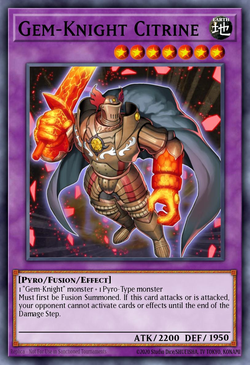 Gem-Knight Citrine card image